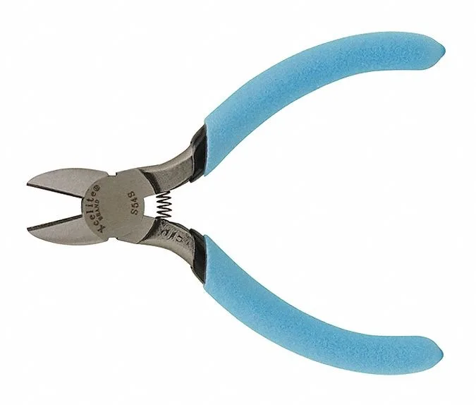 Xcelite 4 1/2 inch diagonal cutting pliers, steel, oval head, dual leaf springs, uninsulated