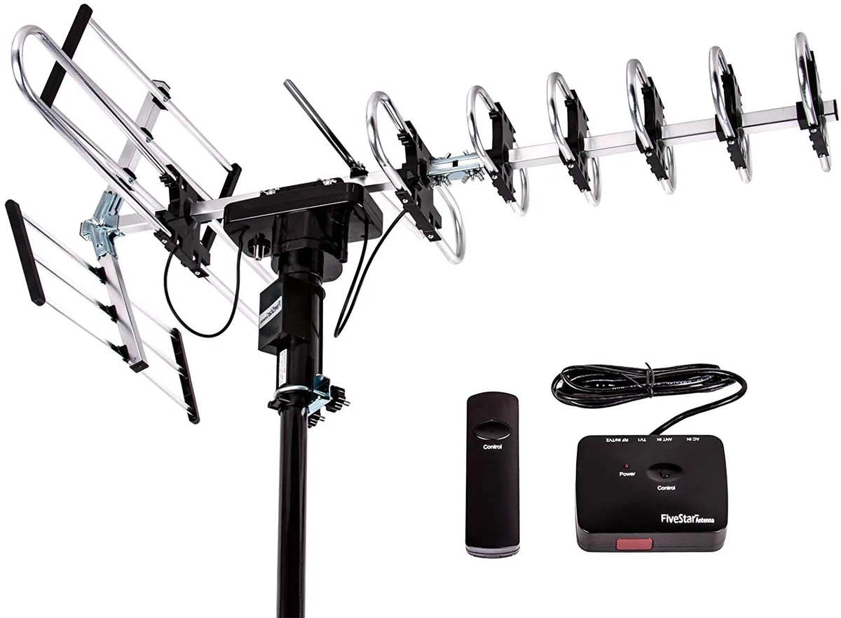 FiveStar FiveStar FSA-3806R-EGG Black Outdoor TV Antenna — product photo