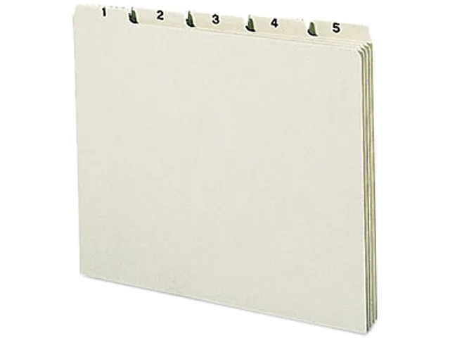 Smead Smead 50369 Top Tab File Guides Daily 1/5 Tab Pressboard Letter 31/Set — product photo