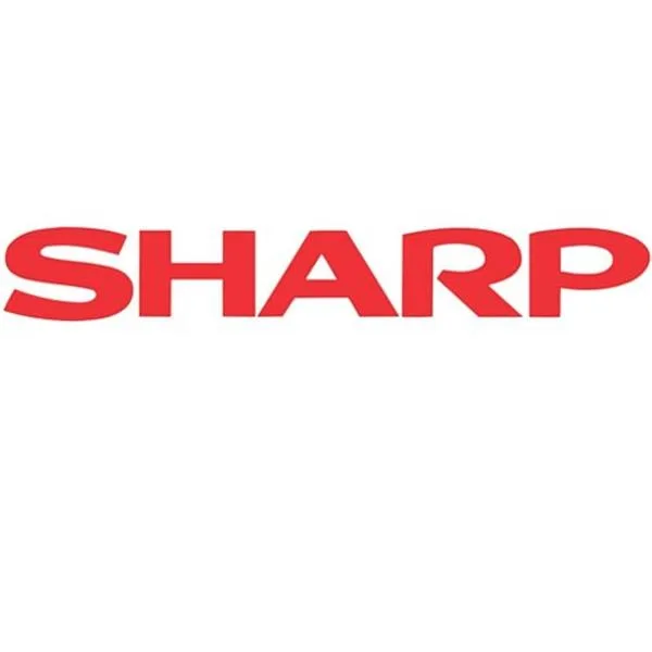 Cardboard box containing three Sharp staple cartridges