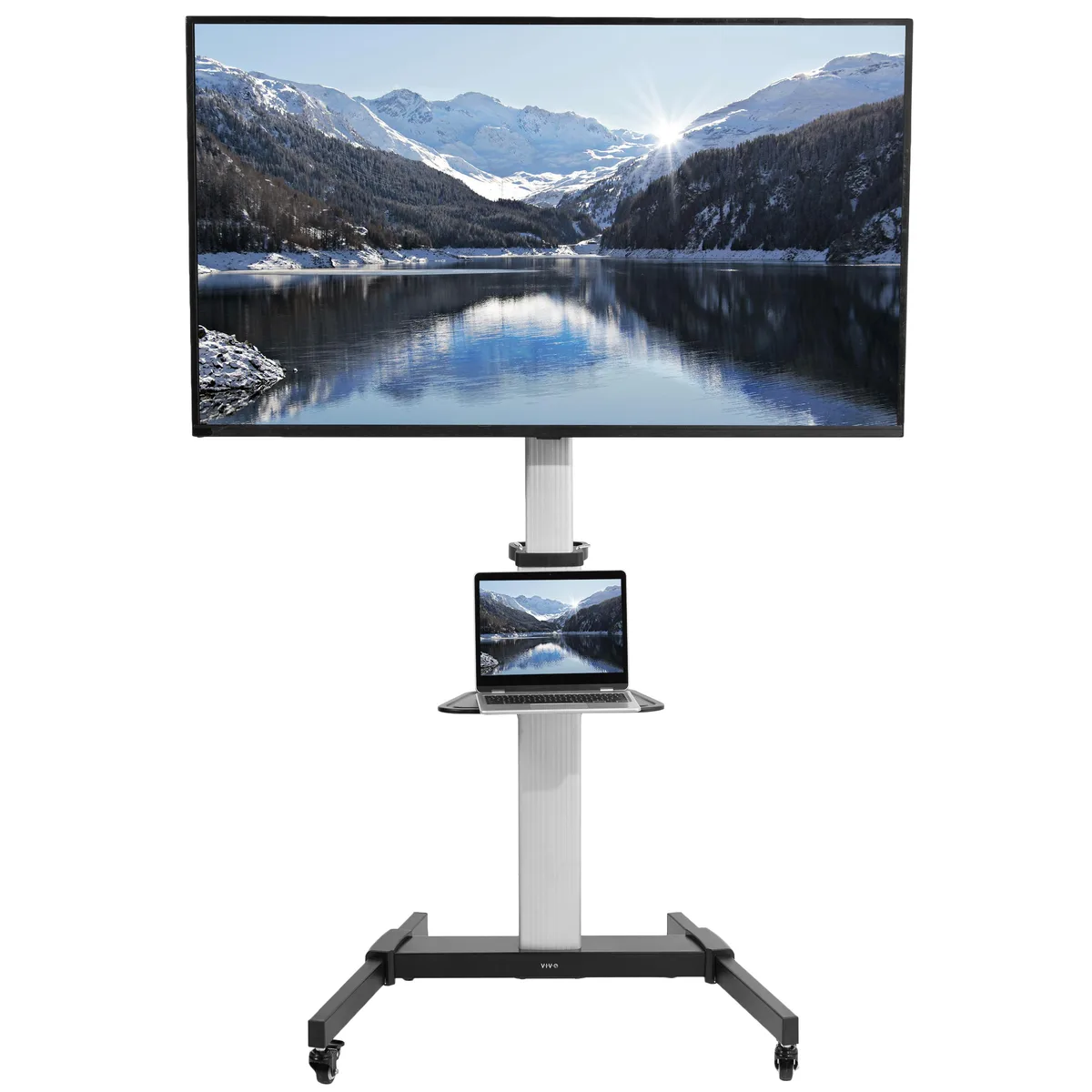VIVO VIVO Heavy Duty TV Cart 32-83" 110 lbs Silver — product photo