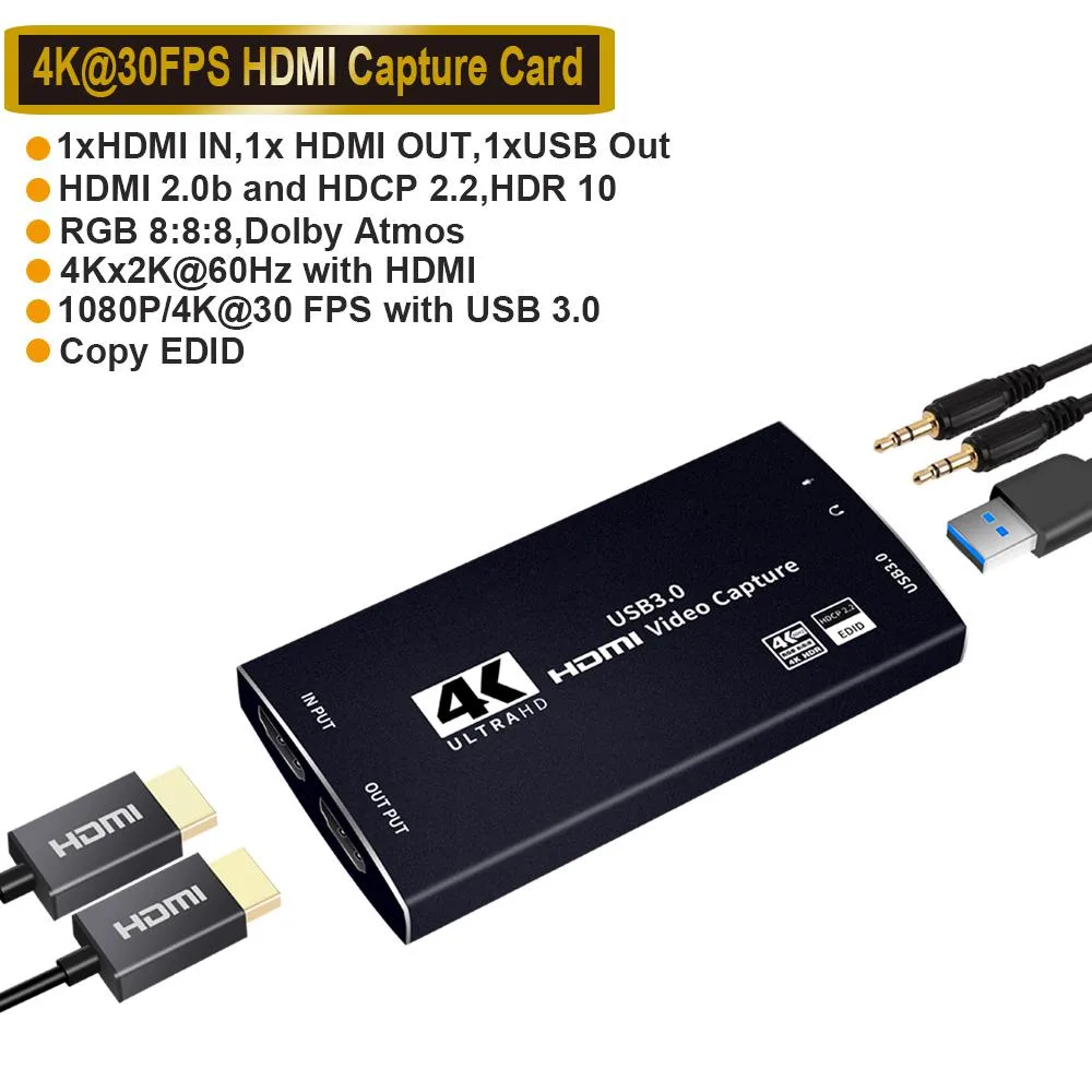 AUBEAMTO AUBEAMTO OZC5 HDMI 4K@60Hz USB 3.0 video capturing device — product photo