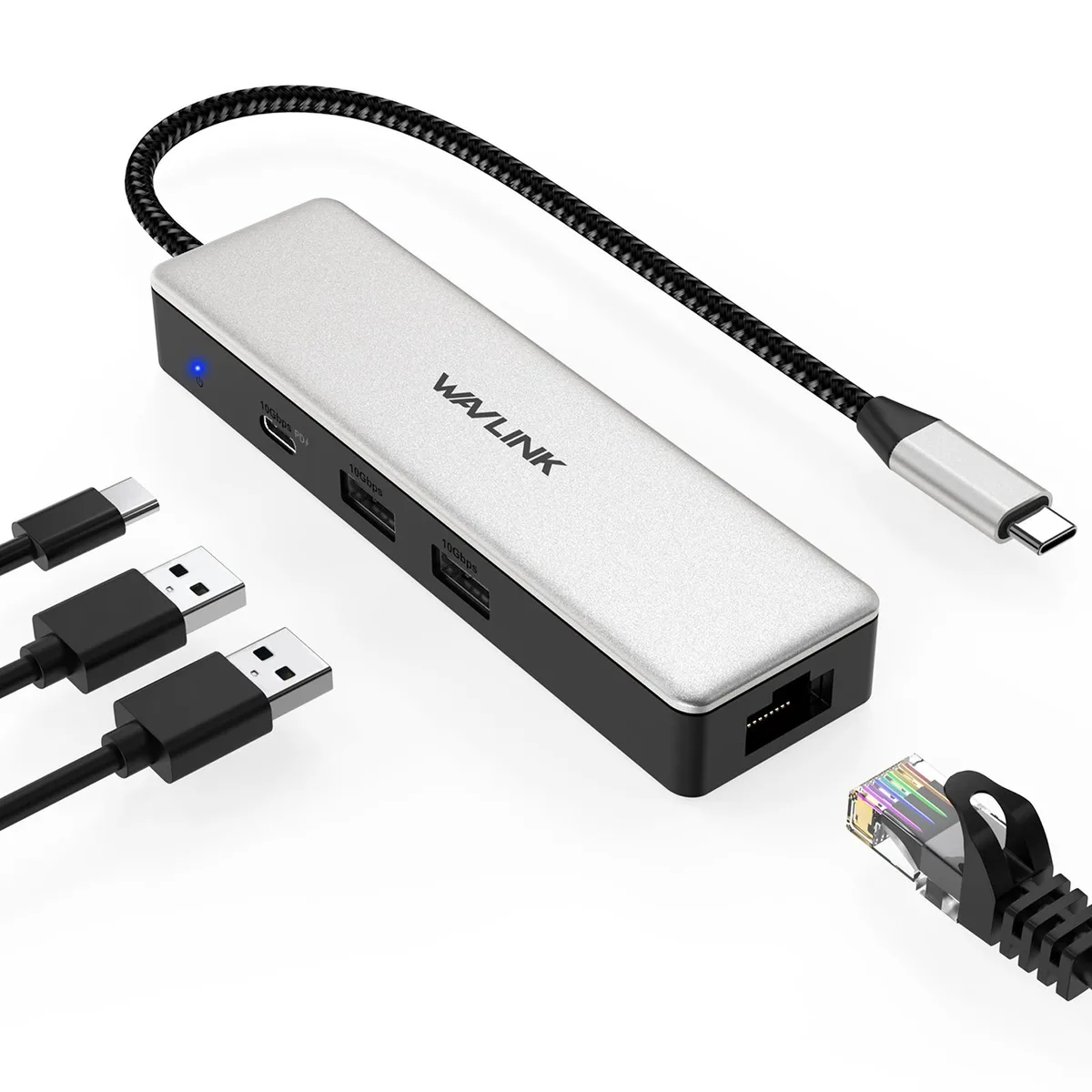 Wavlink Wavlink WL-UHP3032G USB converter 2.5G Ethernet 10G USB 3.2 85W PD — product photo