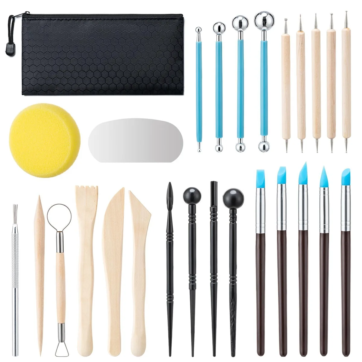  Amrules toolkit-27PC 27 Pcs Polymer Clay Sculpting Tools Kit general craft — product photo