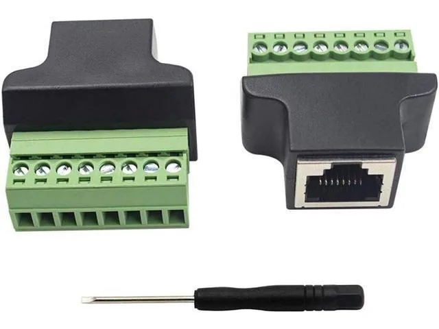 LORDWORLD LORDWORLD RJ45 Breakout Screw Terminal 2pack 568B — product photo
