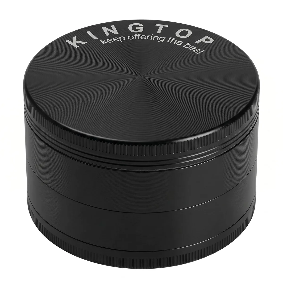  King Large 3" Zinc Alloy Spice Grinder Black — product photo