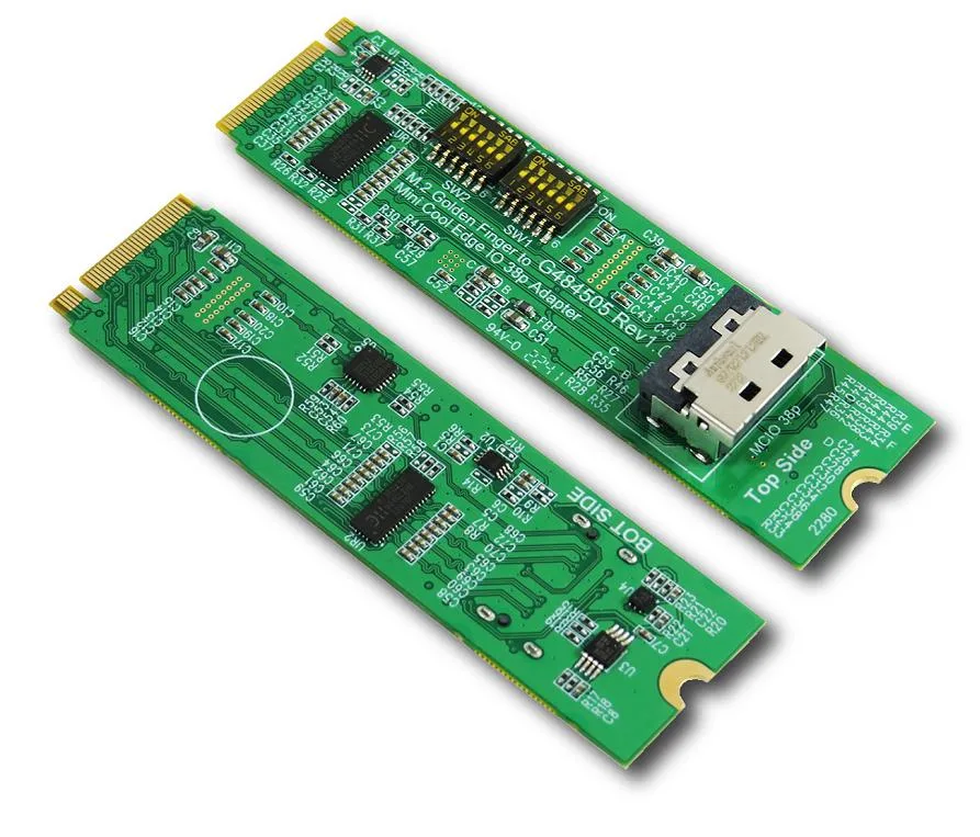 Innocard Innocard M.2 M-key PCIe Gen 4 ReDriver MCIO 38P gender changer — product photo