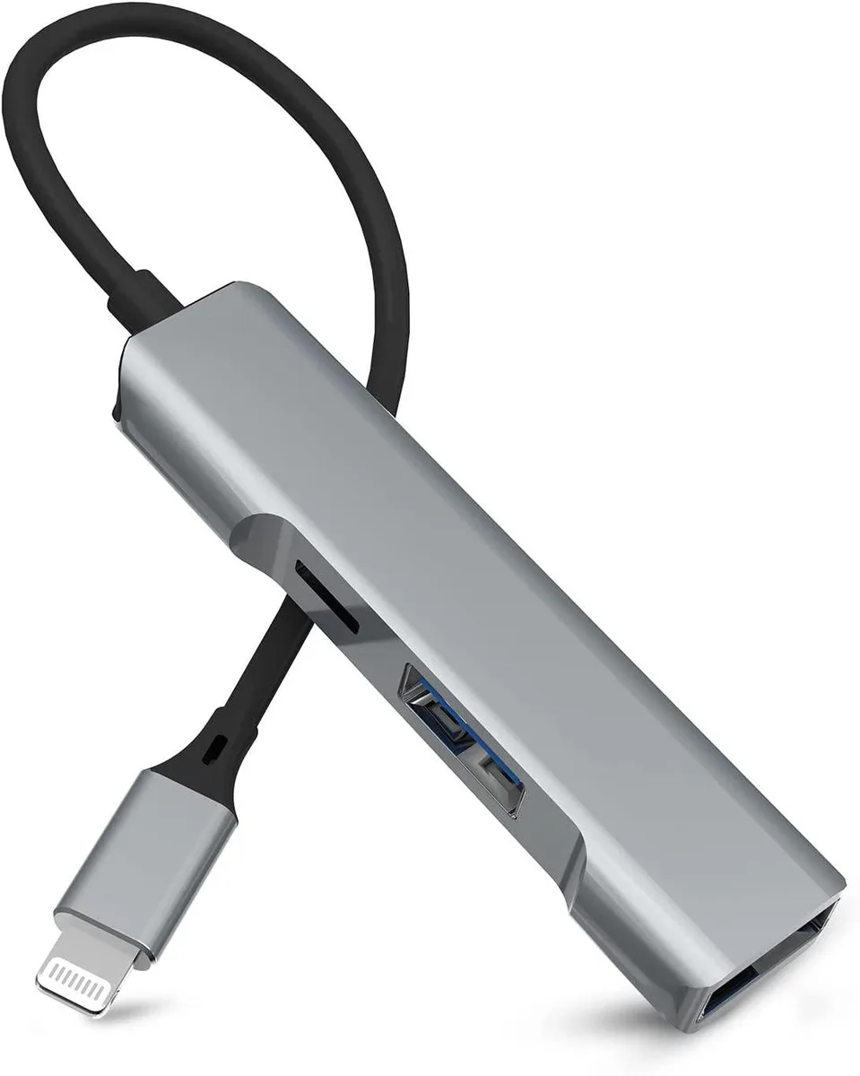 censreal censreal Lightning to USB 3.0 Hub 2-in-1 OTG Gender Changer — product photo