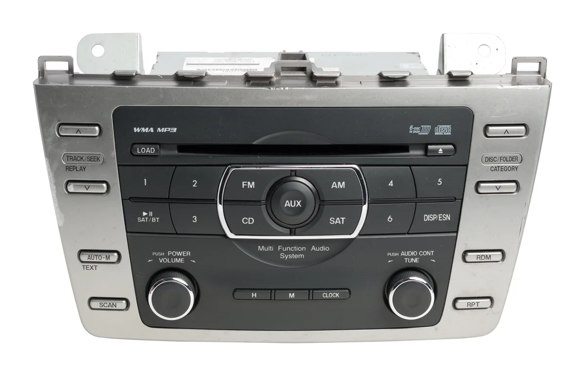 1 Factory Radio 1 Factory Radio GS3N669RXD receiver AM FM 6 disc CD MP3 satellite 2009-2010 Mazda 6 — product photo