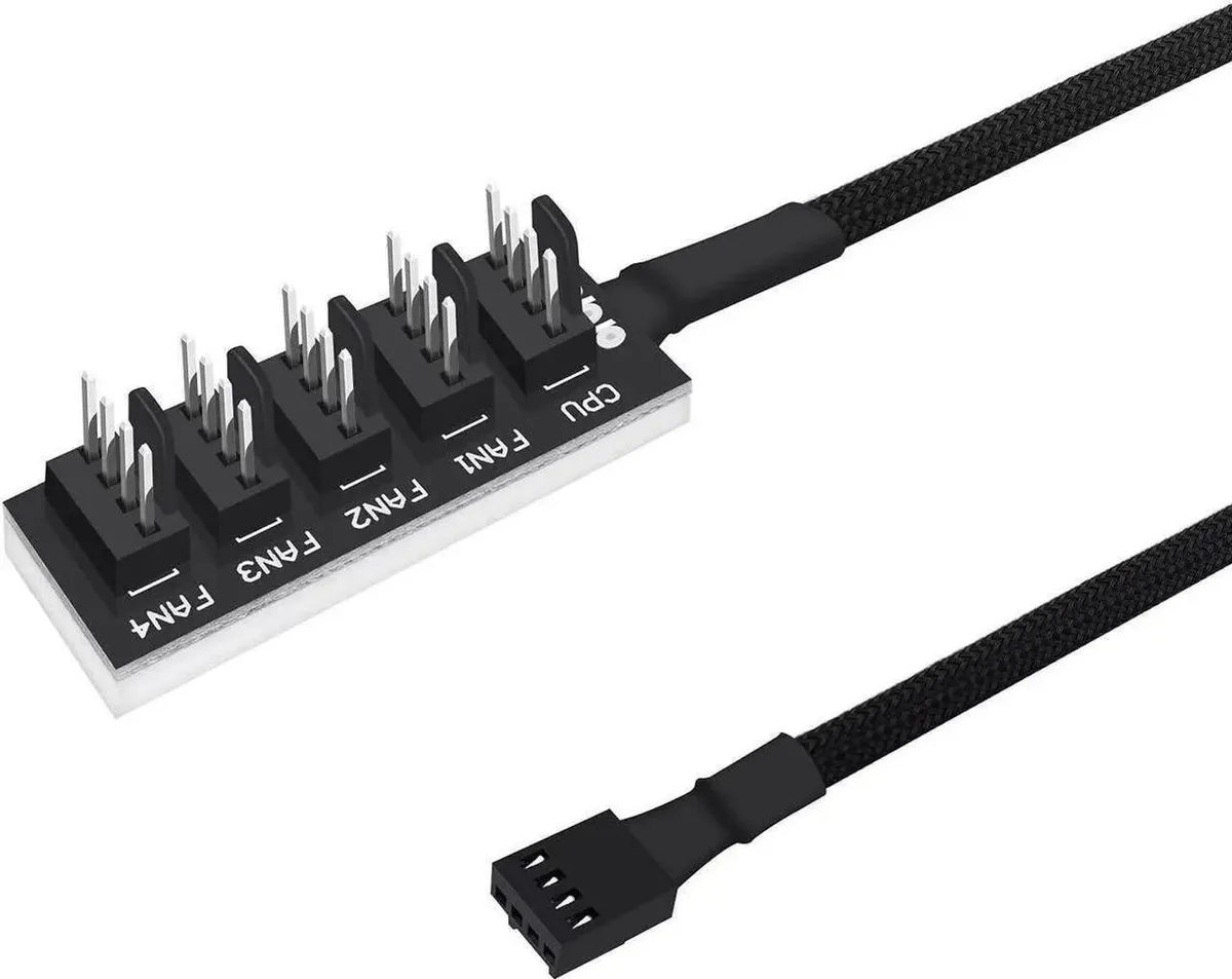 Vszerda Vszerda 1-to-5 PWM fan hub cable 13 inch internal power cable — product photo