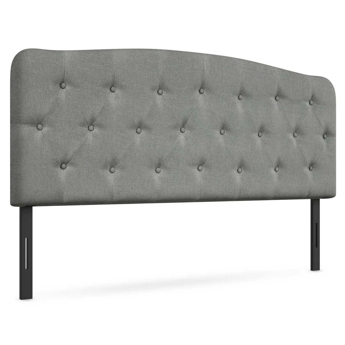 SlickBlue SlickBlue Faux Linen Headboard Adjustable Height 38-53" Gray — product photo
