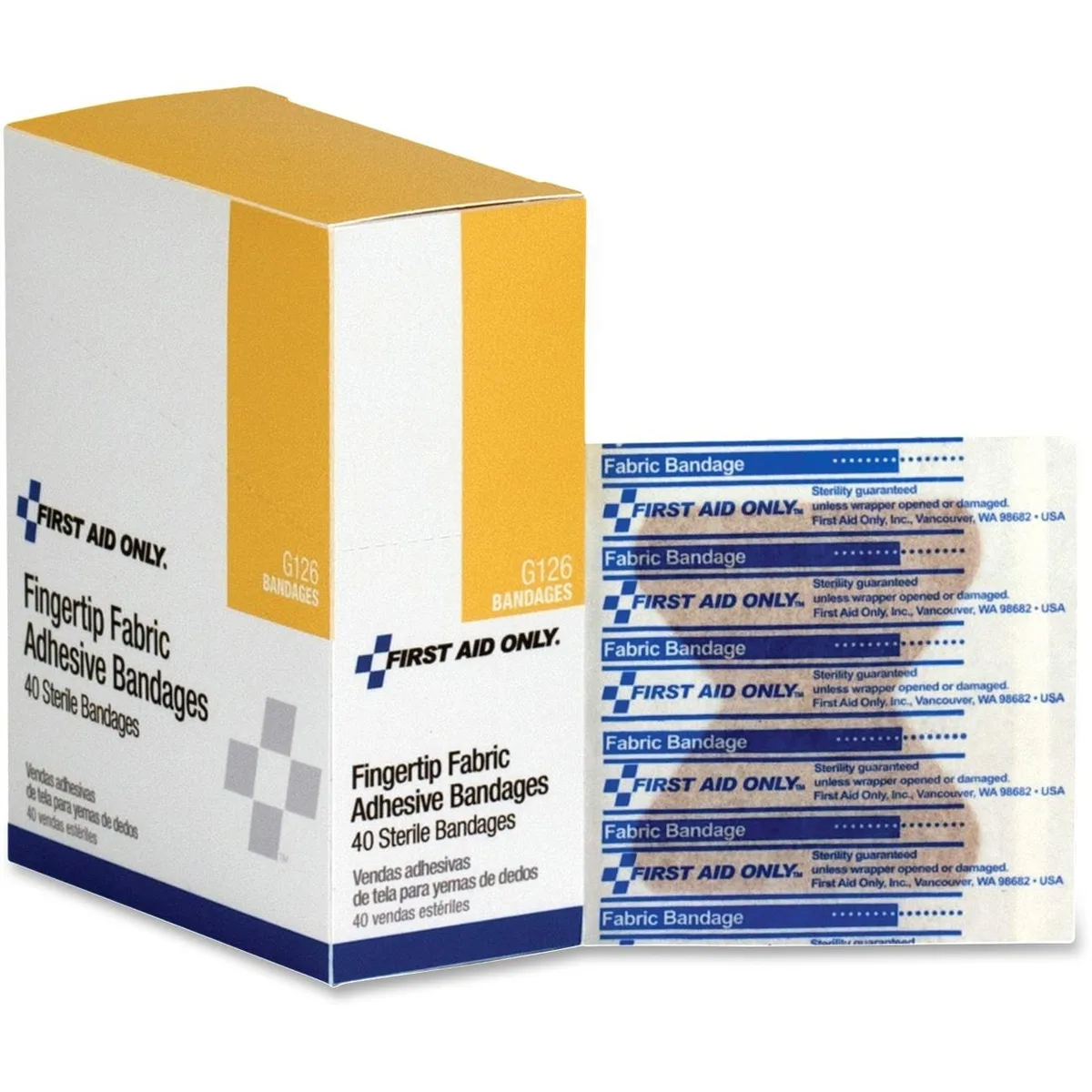 First Aid Only First Aid Only G126 Fingertip Fabric Adhesive Bandages 40 count — product photo