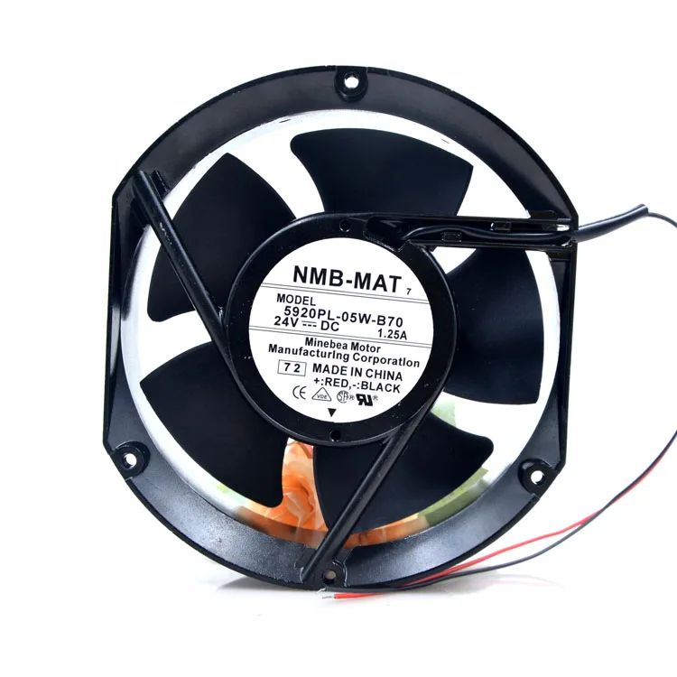 Fans Fans 5920PL-05W-B70Size 24V 1.25A 172x150x51mm 300 CFM case fan — product photo