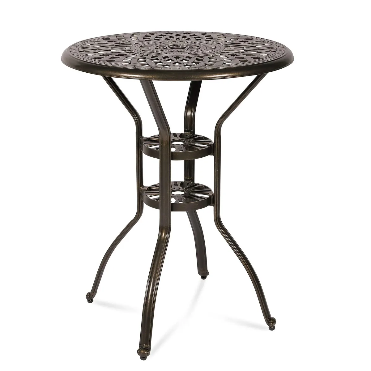 MEETWARM MEETWARM 31" Bar Height Bistro Table Dark Bronze — product photo
