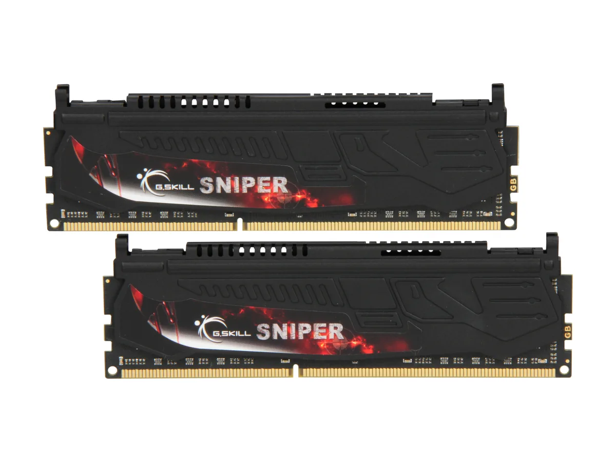 G.SKILL G.SKILL Sniper Series 8GB (2x4GB) DDR3 1600 CL9 F3-12800CL9D-8GBSR desktop RAM — product photo