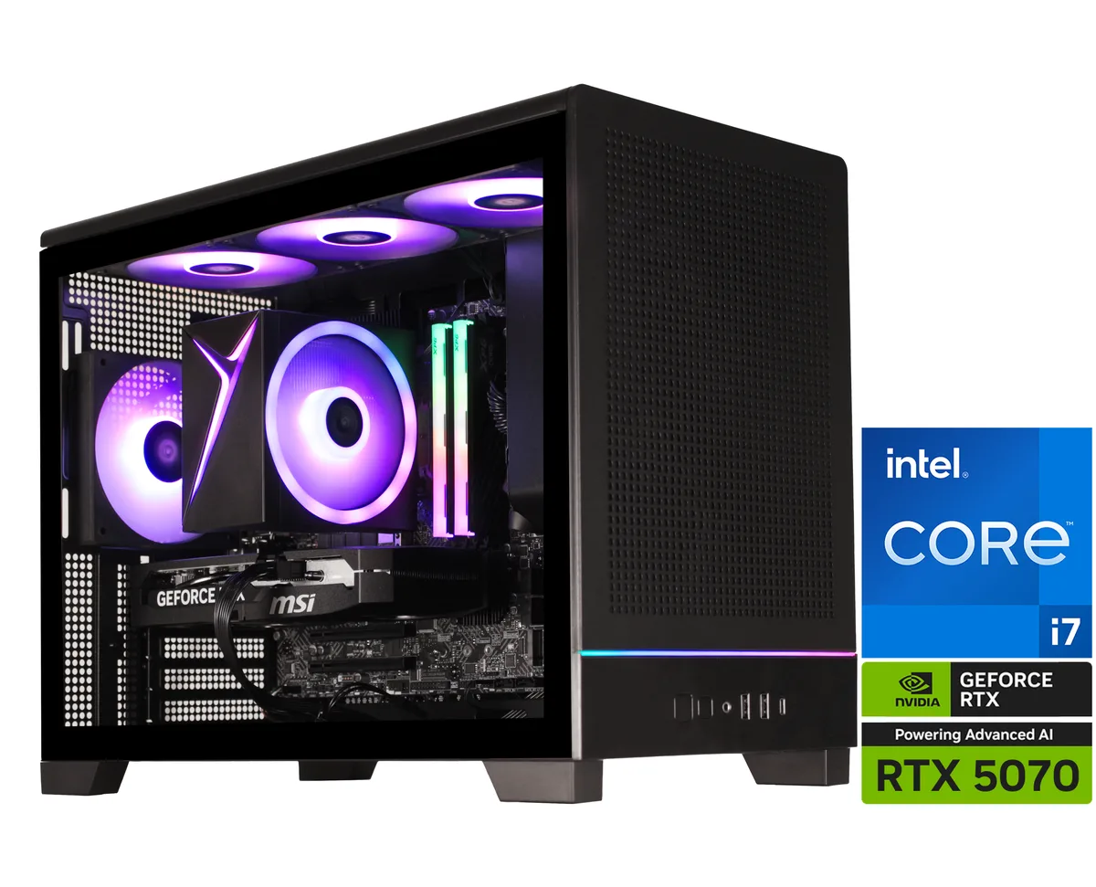 STORMCRAFT STORMCRAFT VI1470FCC-570N1 gaming PC i7-14700F RTX 5070 32GB DDR5 2TB NVMe — product photo