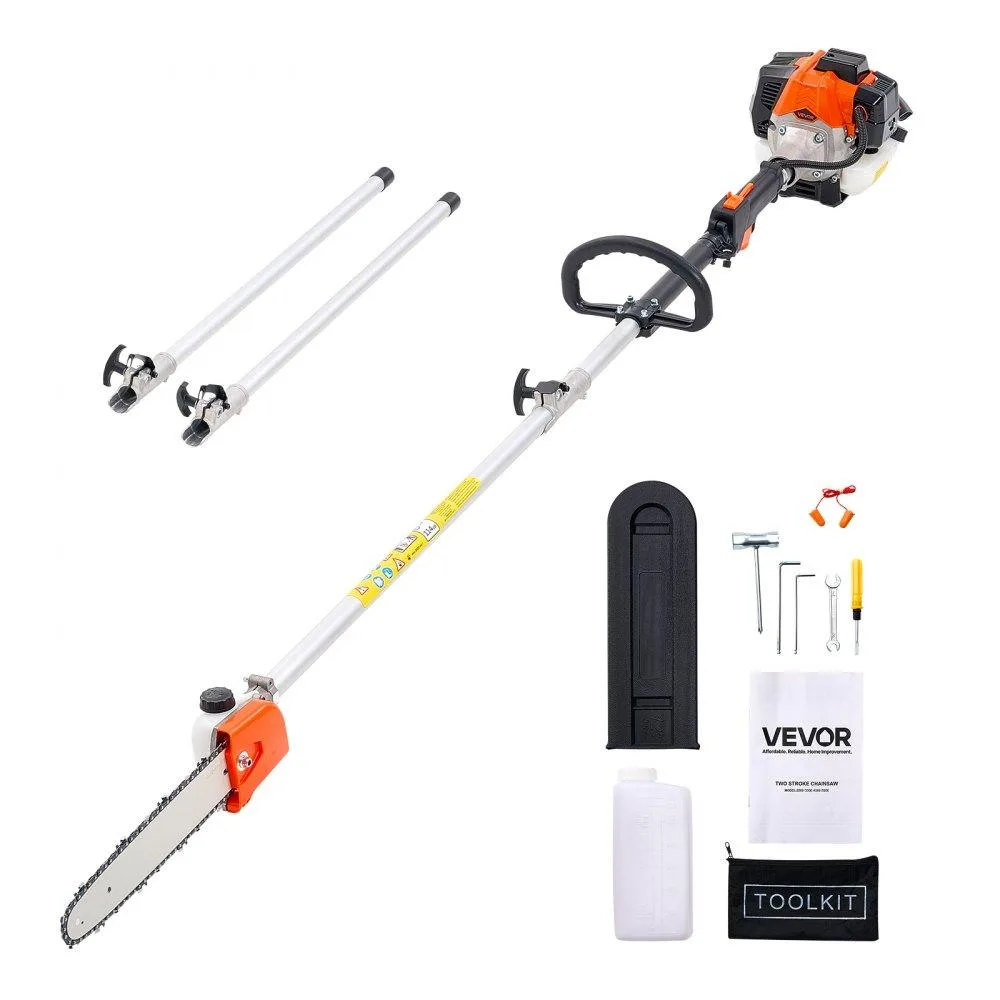 VEVOR VEVOR Gas Pole Saw 25CC 12in Bar 23fl oz Tank 7-12ft Extendable — product photo