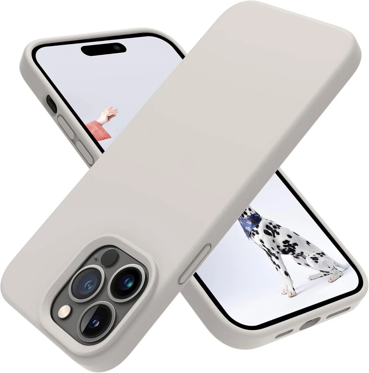 TAURKENAM TAURKENAM iPhone 14 Pro Max Case Silicone Slim Stone — product photo