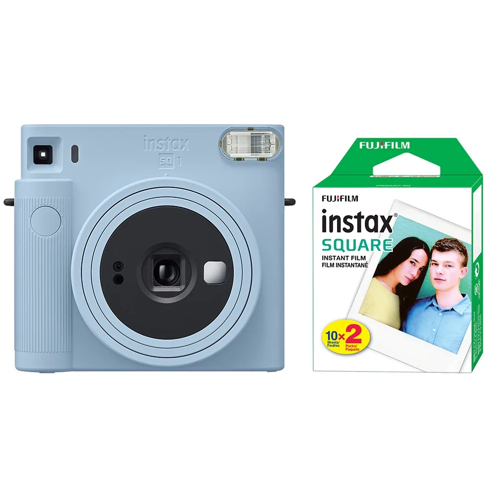 FUJIFILM FUJIFILM Instax Square SQ1 Glacier Blue film camera — product photo