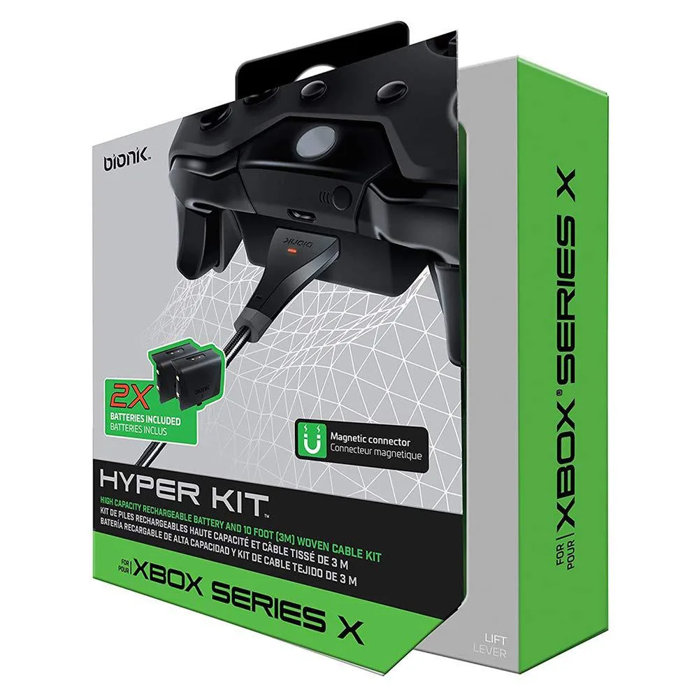 Bionik Bionik BNK-9079 Hyper Kit X 2x 1200 mAh rechargeable battery packs xbox series x — product photo