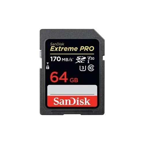 SanDisk SanDisk Extreme PRO 64GB SDXC UHS-I memory card — product photo