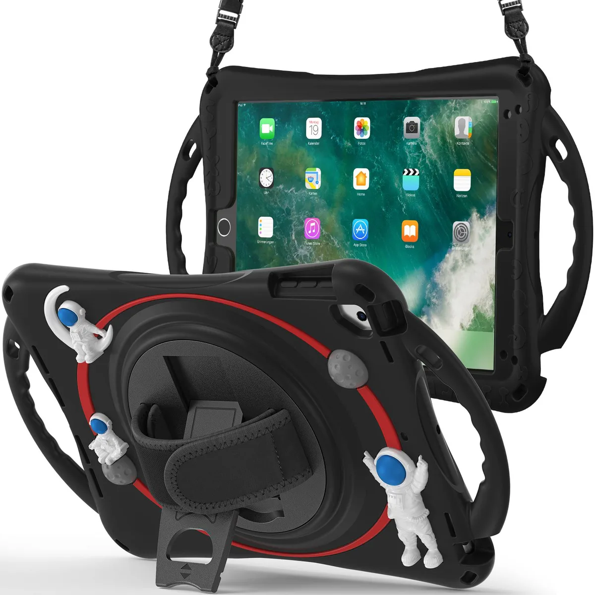 Werleo Werleo A1893 laptop case 9.7 inch astronaut silicone black — product photo