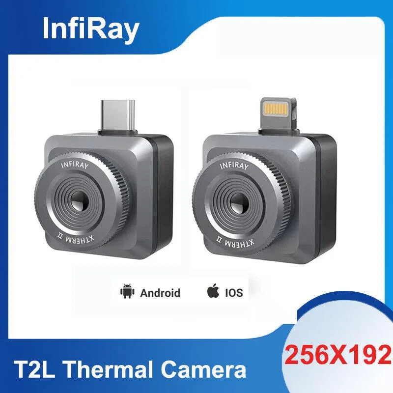 Coin-size thermal imager with USB connector for smartphone attachment