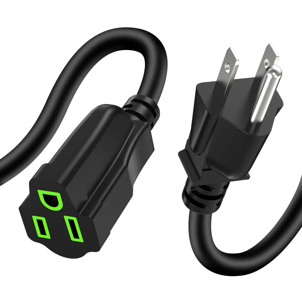  ecjtu ECJTU-5FT-16AWG-13A125V 5ft 16AWG 13A 125V Power Extension Cord — product photo
