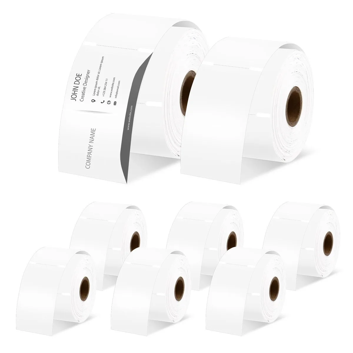 GREENCYCLE GREENCYCLE DM-30374 label 8 rolls 2" x 3.5" 300 per roll non-adhesive — product photo