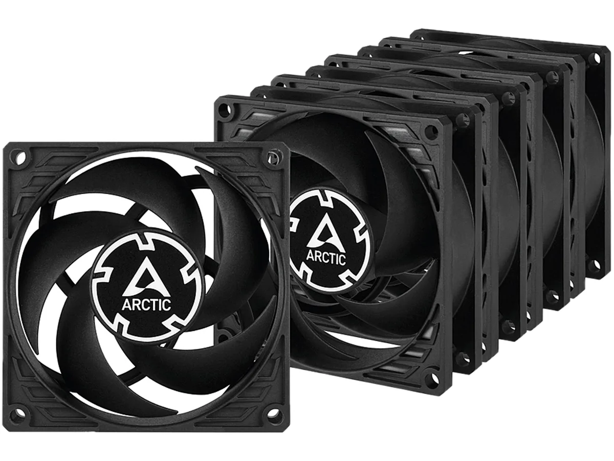 ARCTIC COOLING ARCTIC COOLING ACFAN00154A P8 PWM PST 80mm case fan 5-pack — product photo