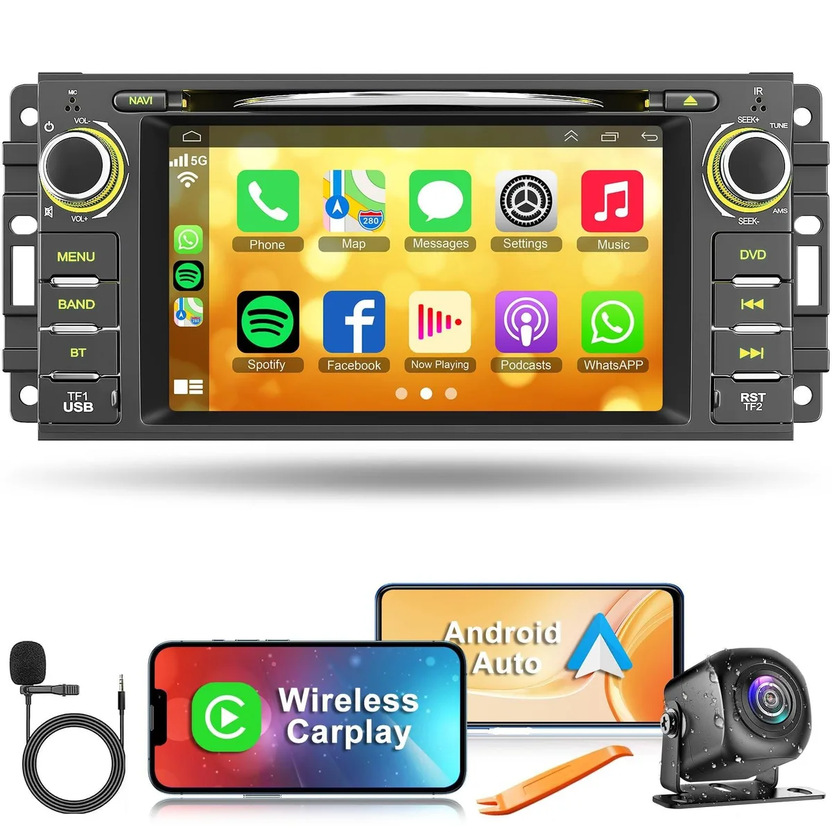 Astro Gaming Astro Gaming Car Radio CD DVD Player Dodge RAM 1500 2500 3500 2 in 1 Accessory — product photo