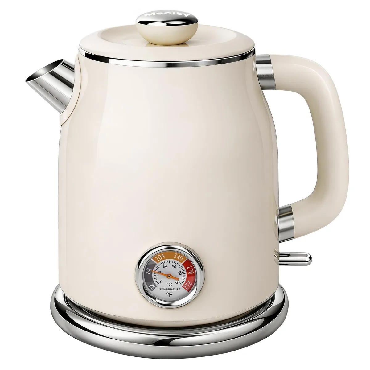 Mecity Retro Electric Kettle 1.7 L Cream 1500 W — product photo