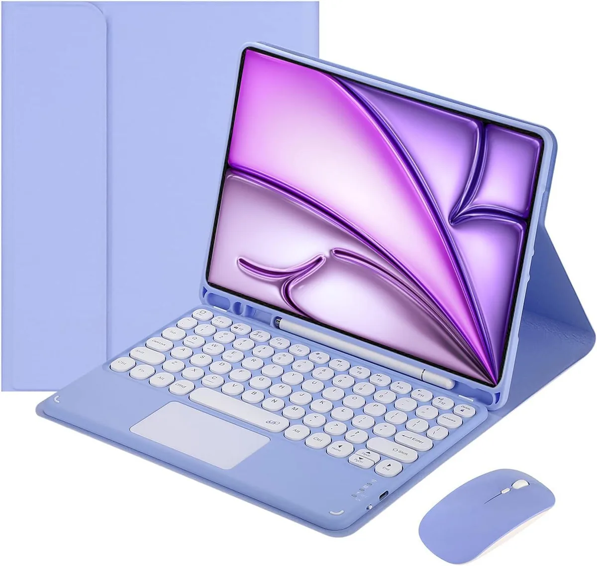 Timoom Timoom Purple Keyboard Case with Mouse for iPad 13" & 12.9 — product photo