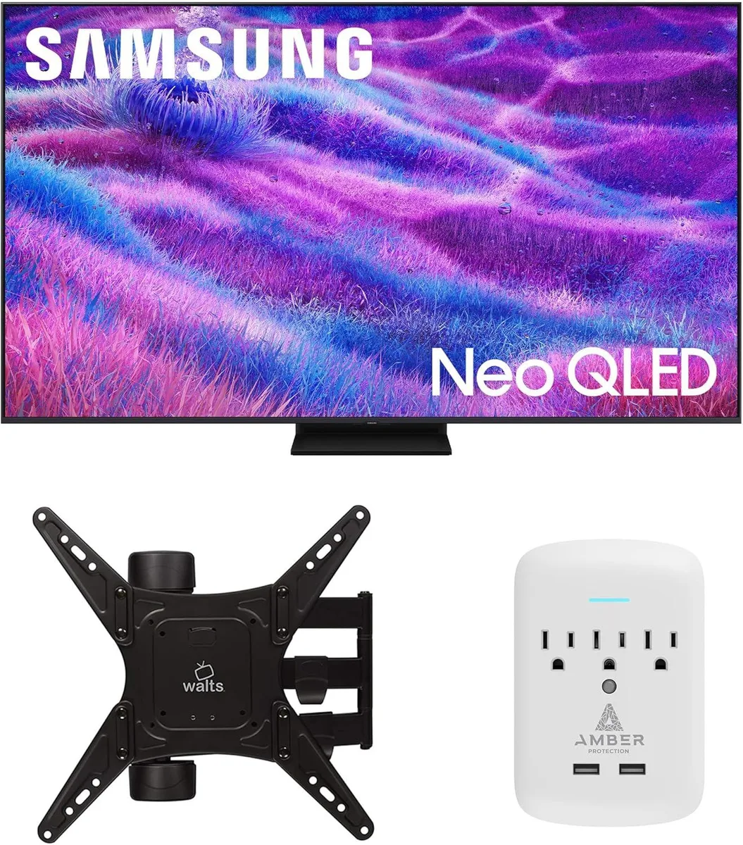 SAMSUNG SAMSUNG QN55QN80FAFXZA 55" Neo QLED 4K 120Hz TV + Mount + Surge Protector — product photo