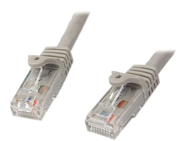 Gray Cat 6 Ethernet patch cable 50 ft molded snagless RJ45 connectors