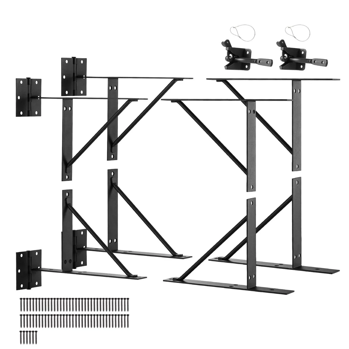 VEVOR VEVOR AA70000202 Gate Corner Brace Bracket 2 Sets Iron Black — product photo