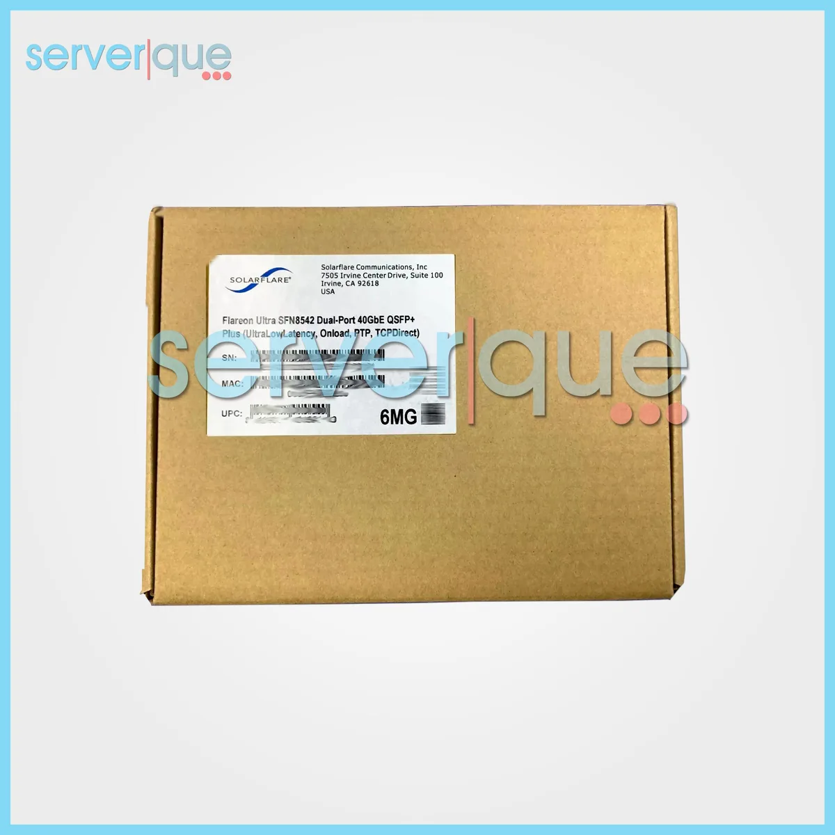 Solarflare Communications, Inc. Solarflare Communications, Inc. SFN8542-PLUS 40Gbps dual port PCIe 3.1 x16 QSFP+ network card — product photo