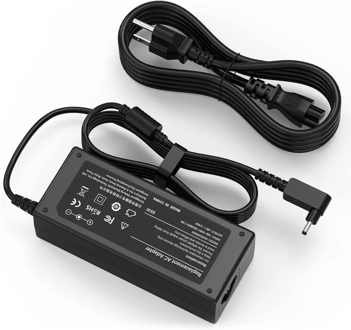 usbroway usbroway 65W 19V 3.42A AC adapter charger for Acer Chromebook 3.0mm*1.1mm — product photo
