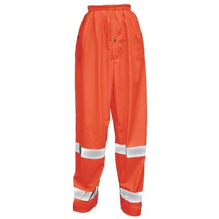 TINGLEY RUBBER CORP. TINGLEY RUBBER CORP. P56029 Hi-Visibility Rain Pants 28 in Inseam Orange Size S personal protective equipment — product photo