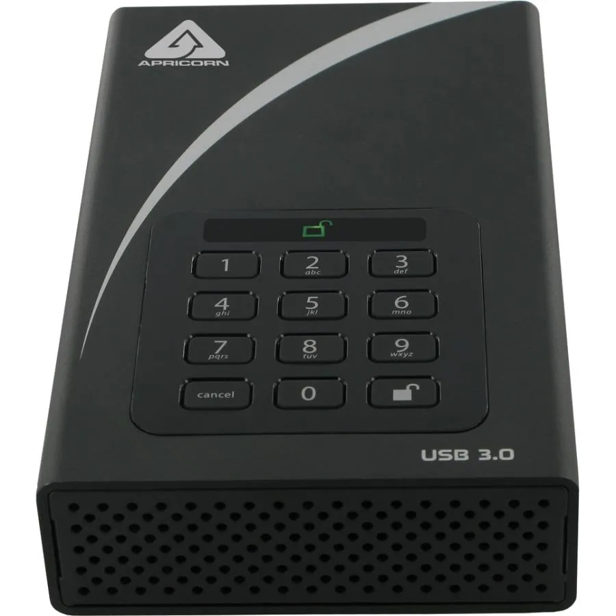 Apricorn Apricorn ADT-3PL256-4000 Aegis Padlock DT 4TB USB 3.0 external hard drive — product photo