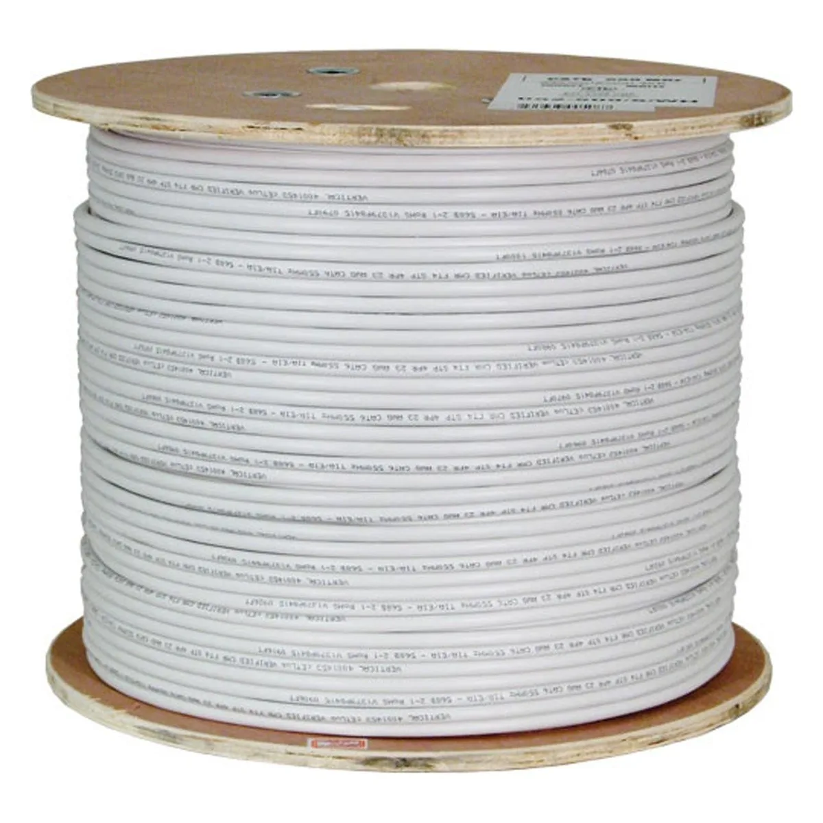 Vertical Cable Vertical Cable 064-708/A/S/WH Cat6A 10G Shielded 23AWG 1000ft White 2 in 1 accessory — product photo