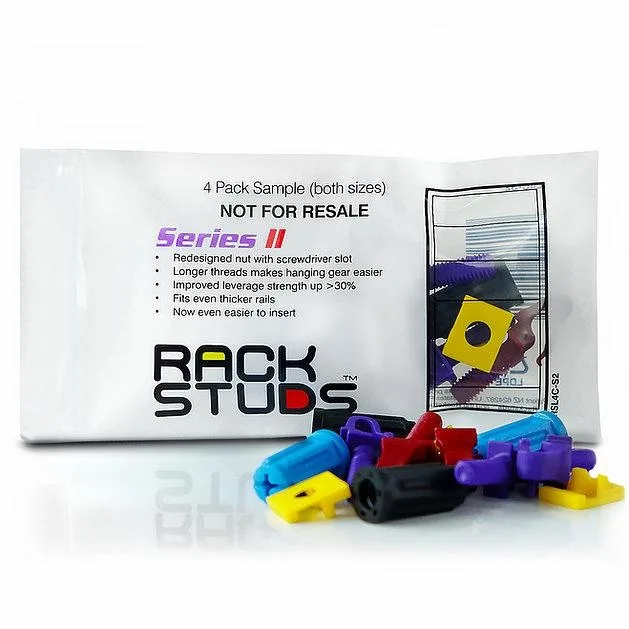 FireFold FireFold Rackstuds Series II RSL4C-S2 sample pack 4 each size colour — product photo