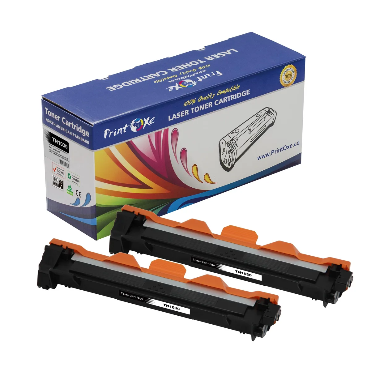 PrintOxe PrintOxe TN1030 Compatible Toner Cartridges 2 Pack Black 1000 Pages — product photo