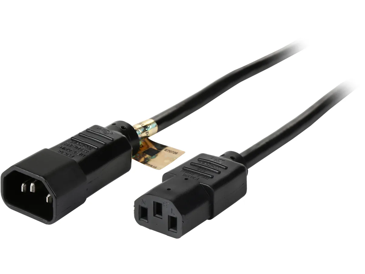 Tripp Lite Tripp Lite P004-015 15 ft 18AWG SJT 10A 100-250V IEC-320-C14 to IEC-320-C13 computer power adapter cord — product photo