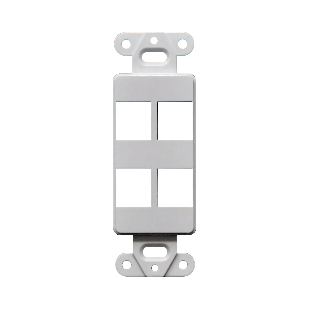 Logico Logico 4-Port Keystone Wall Plate White 50pcs — product photo