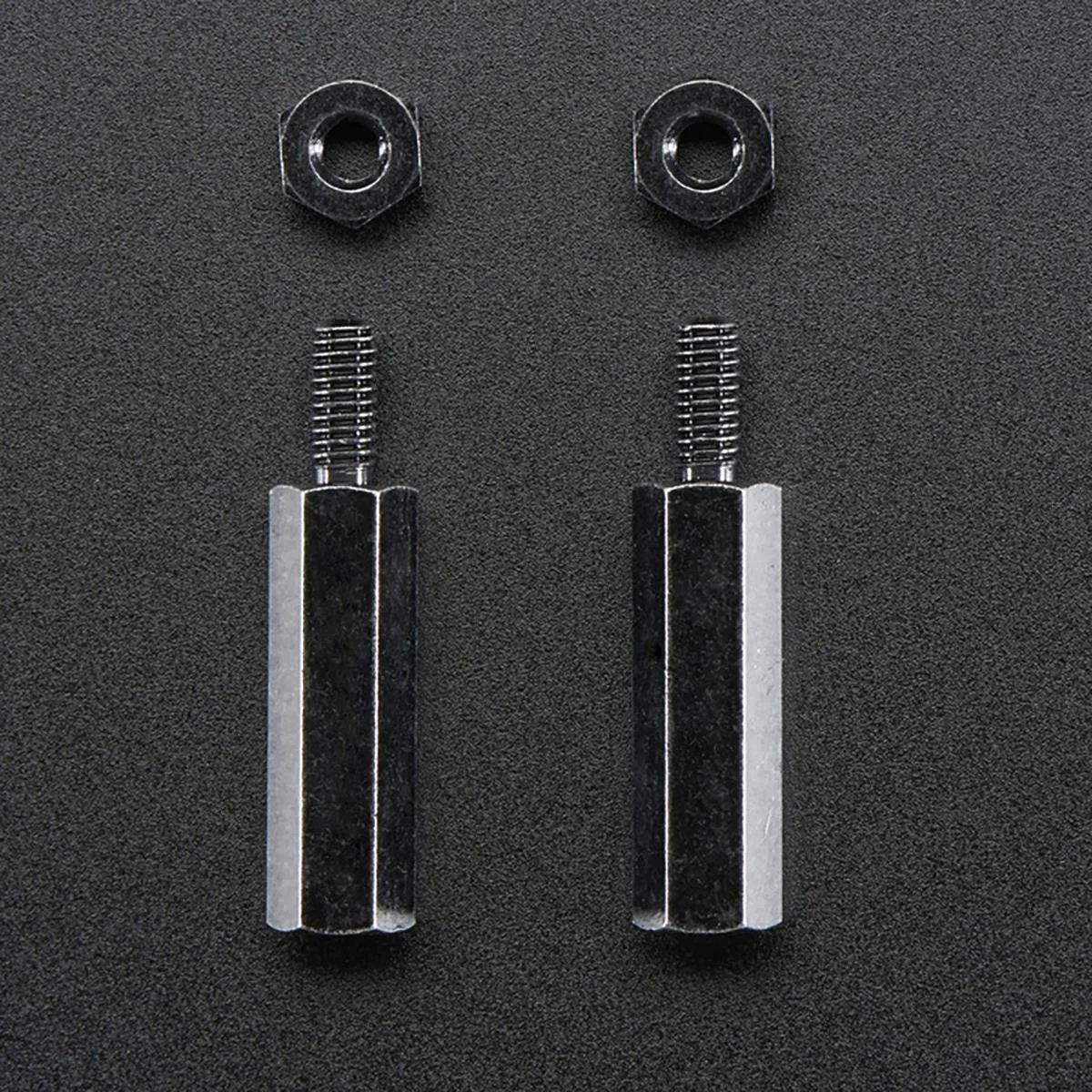 Adafruit Adafruit Brass M2.5 Standoffs 16mm Black Plated 2 Pack — product photo