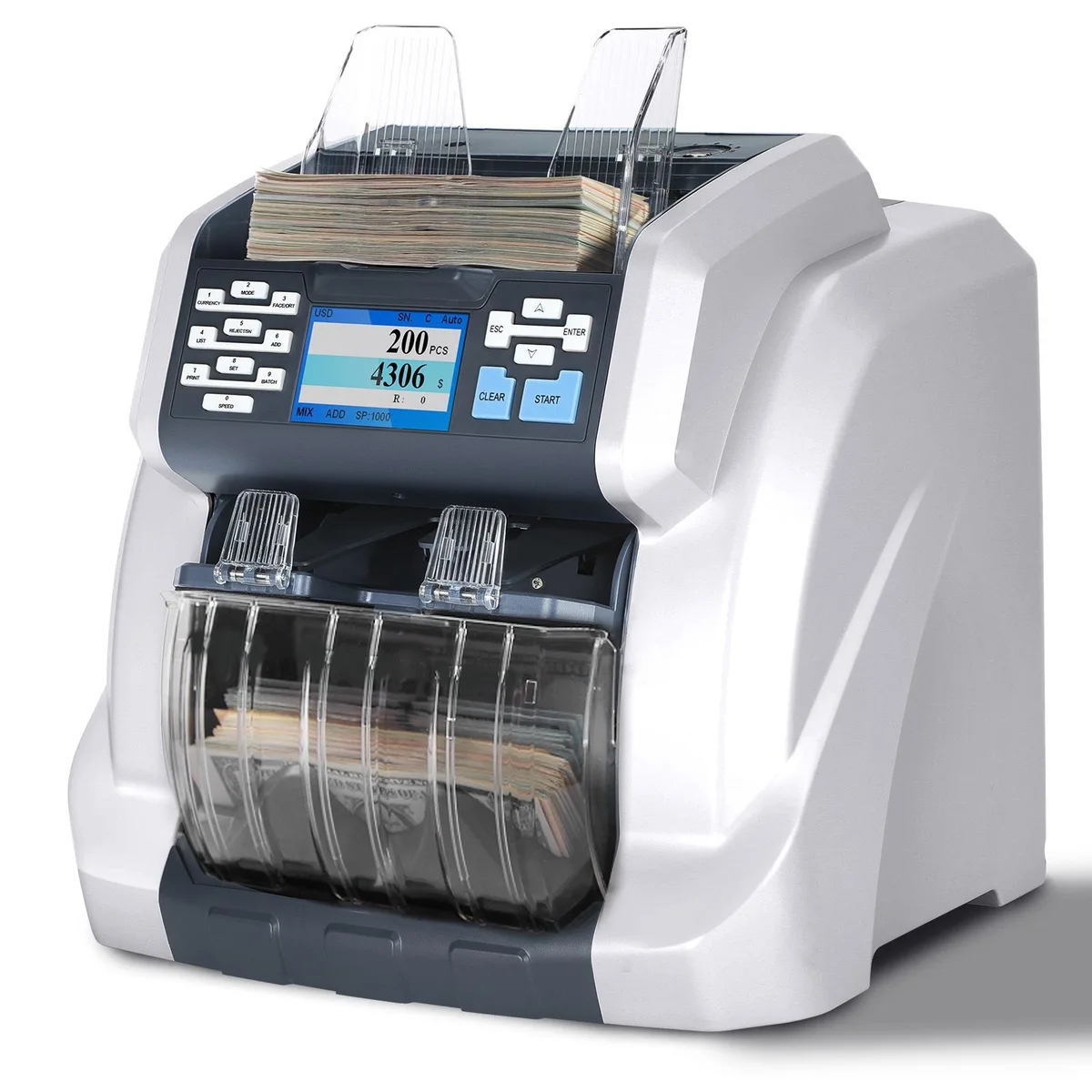 RIBAO TECHNOLOGY RIBAO TECHNOLOGY BCS-160 Two-Pocket Mixed Denomination Cash Handling — product photo