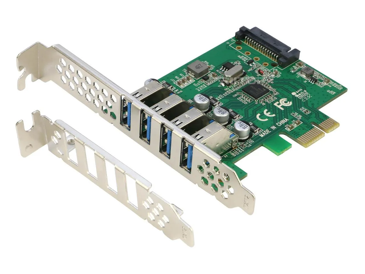 RIITOP RIITOP 4 Port USB 3.0 PCIe Expansion Card Low Profile Bracket — product photo