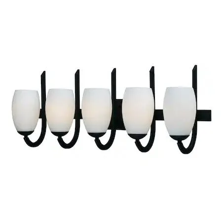 Maxim Maxim 21645SWTXB Taylor 5-Light 31.5" Textured Black Bathroom Lighting — product photo