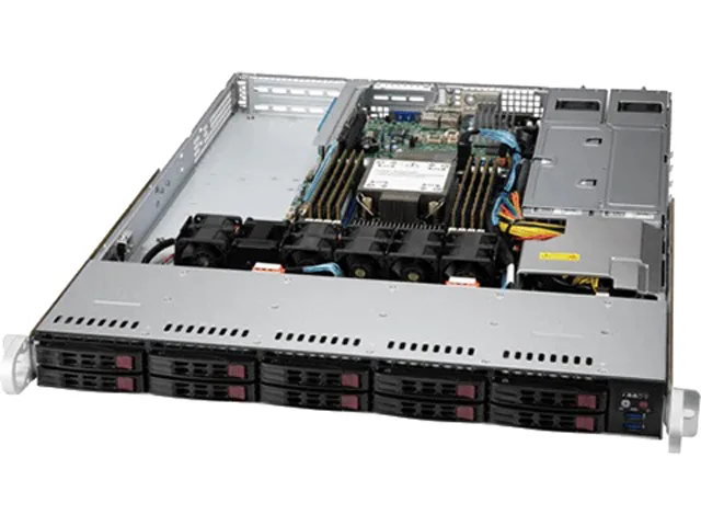 Supermicro Supermicro SYS-110P-WTR barebone server 1U 10×2.5″ bays — product photo